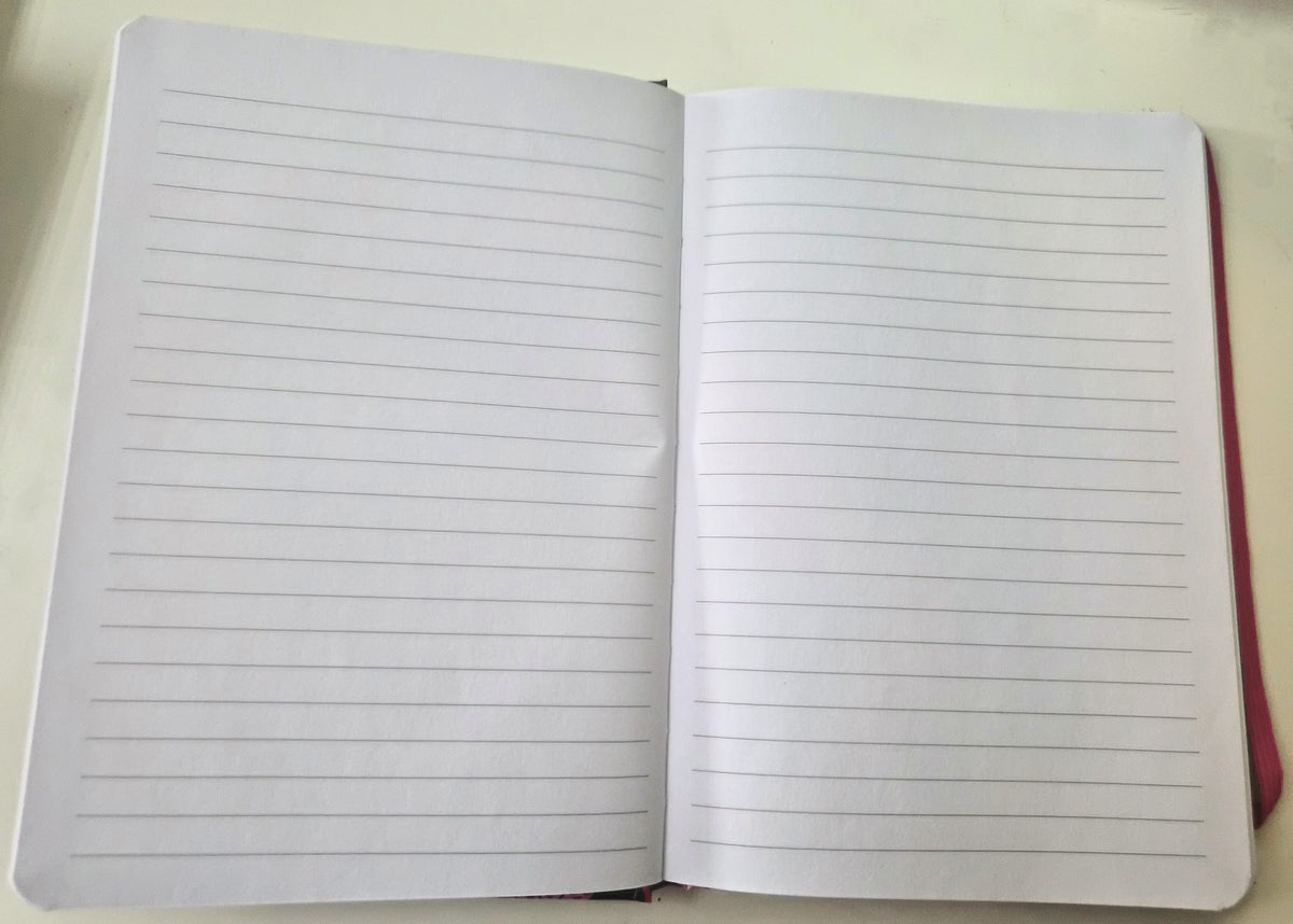 A5 notebook met vlinders