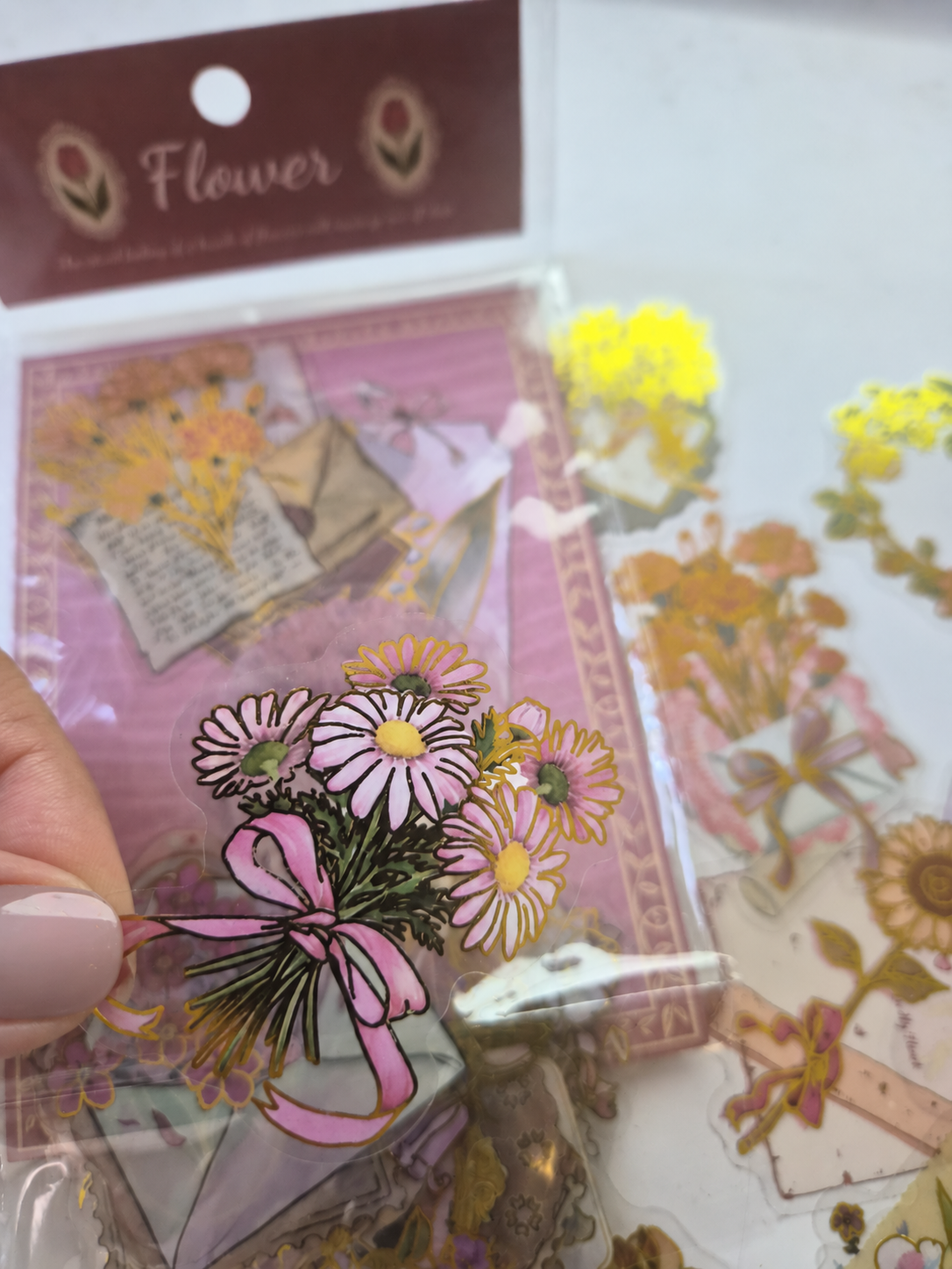 Bloemen stickers